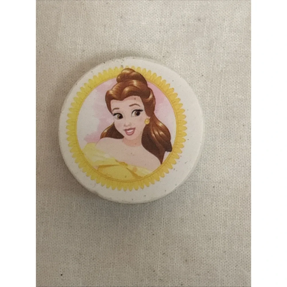 Disney Princess Eraser Lot 13pc Rapunzel Aurora Cinderella Belle Round Multi